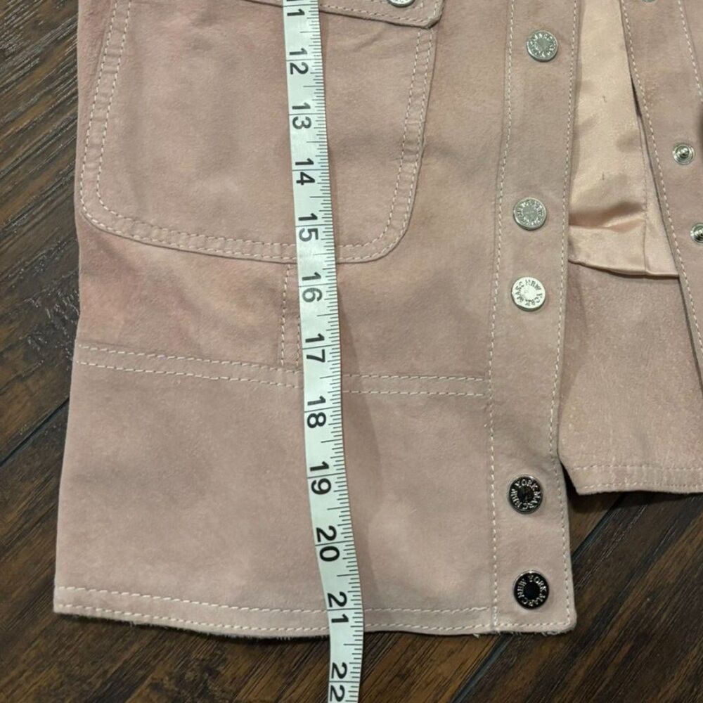 Marc New York Andrew Marc size Medium Dusty Light Pink 100% Leather Jacket - Picture 7 of 7